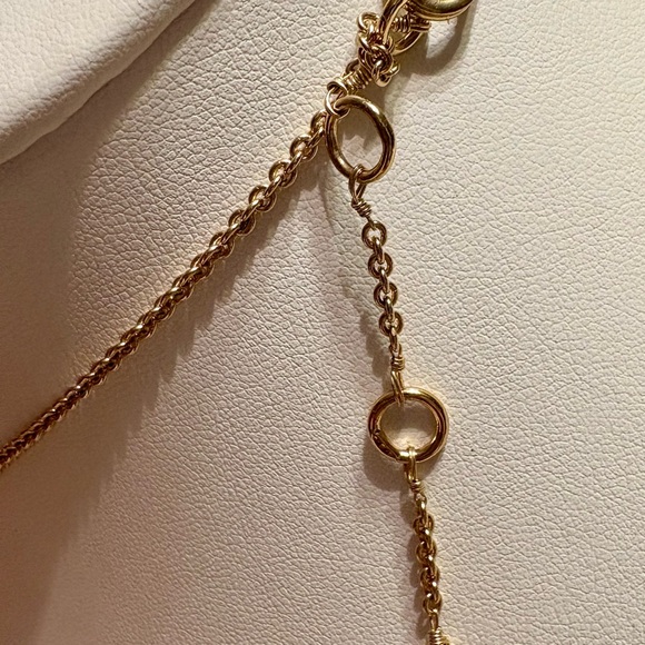 Alexis Bittar Gold Lucite and Crystal Bib Necklace - Picture 7 of 8